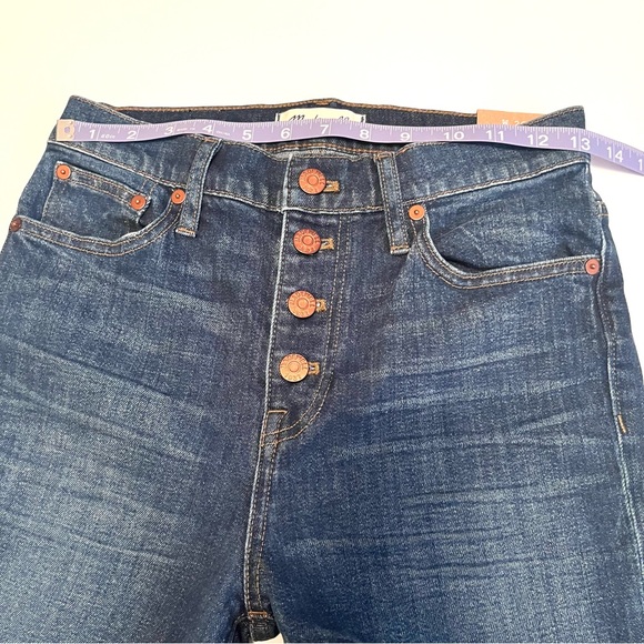 Madewell Flee Market Flares Jeans size 26 new mid wash button fly - Picture 8 of 10